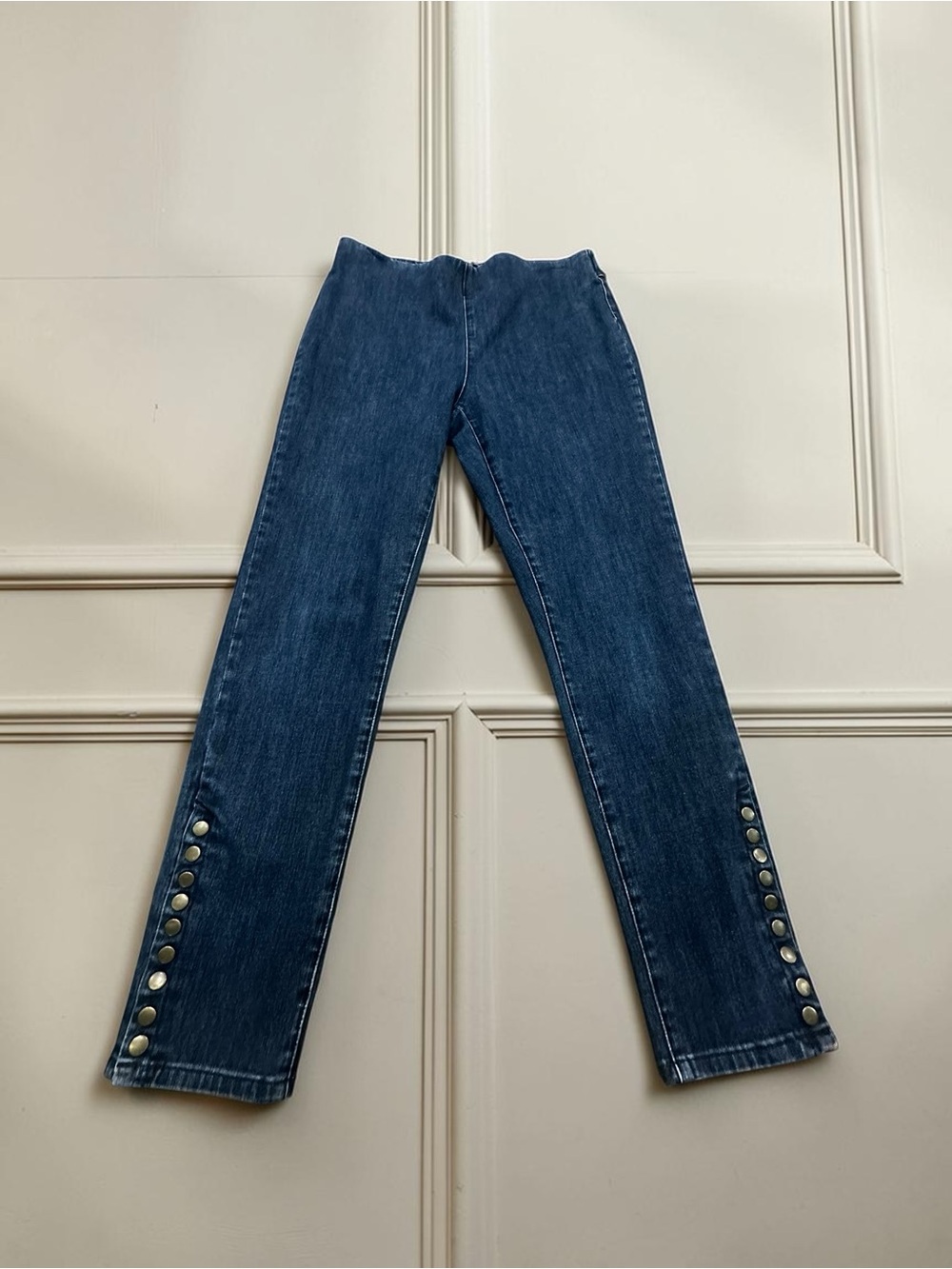 Soft Surroundings Denim Legging Style Pull On Jeans. Dark Wash. Size: Medium